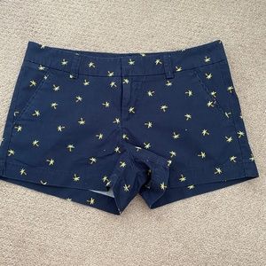 Uniqlo Navy Shorts with Palm Trees